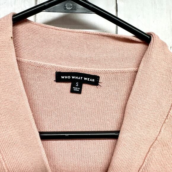 Who What Wear Sweater Women Size Small Light Pink Button Down Cardigan Knit - Picture 2 of 4
